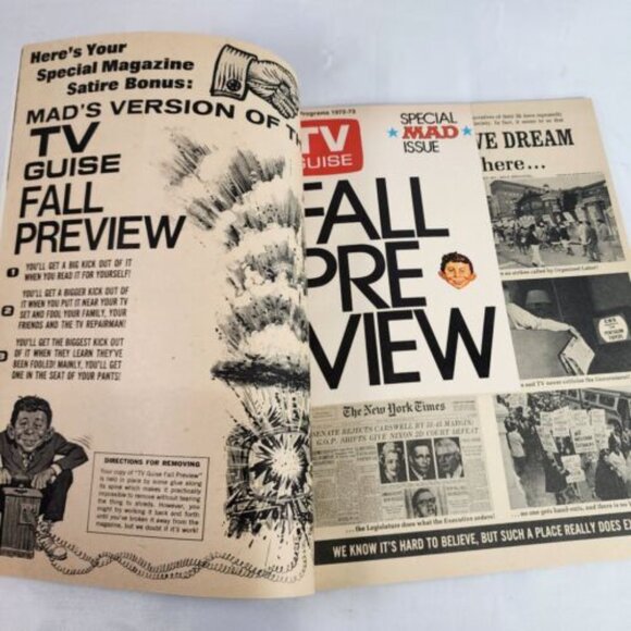 Mad Magazine Special Number 8 TV Guise Fall Preview Rare NM Collector Special - Picture 5 of 6